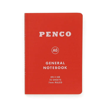 Penco | Soft PP Notebook A6 Red (Striped)