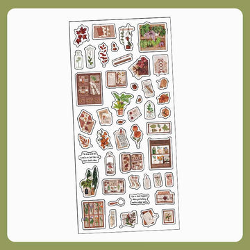 Infeel.me | Pegatinas Time Collection Green Library