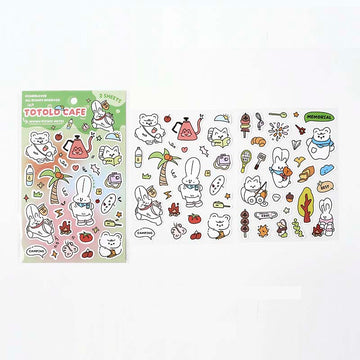 Card Lover | Green Totolo Coffee Stickers