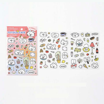 Card Lover | Totolo Cafe Pink stickers