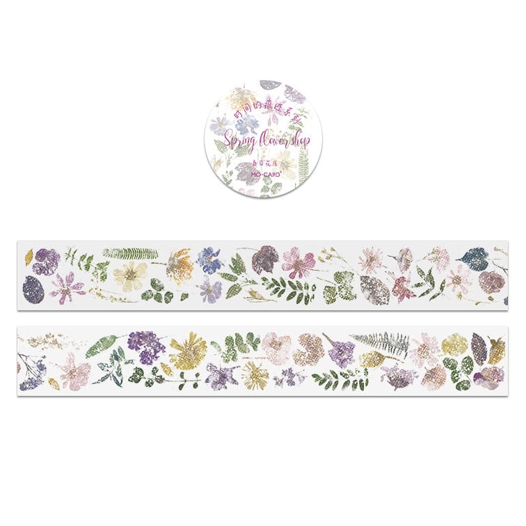 Mo Card | Trace Of Time PET Tape Spring Flower Shop