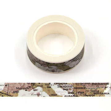 MZW | Travel Map Washi Tape