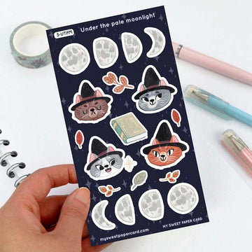 My Sweet Paper Card | Under the Pale Moonlight stickers