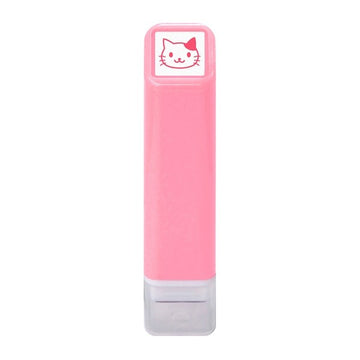 Kodomo No Kao | Pink Cat Mini Inking Stamp