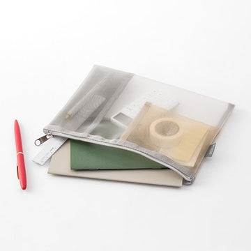 Midori | Pen & Tools Gray Mesh Case