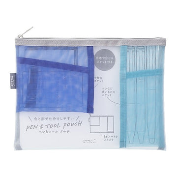 Midori | Estuche de Malla Pen & Tools Azul