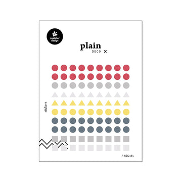 Suatelier | Pegatinas Plain 01