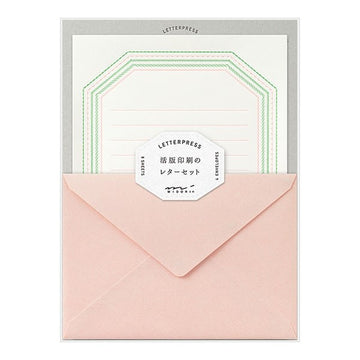 Midori | Set de Cartas Letterpress Pink