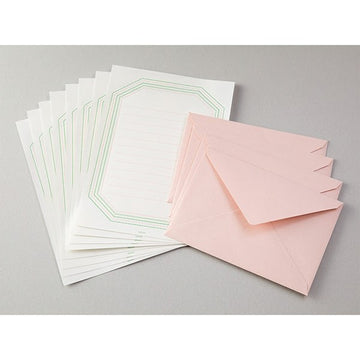 Midori | Pink Letterpress Letter Set