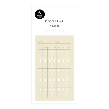 Suatelier | Notas Adhesivas Monthly Plan