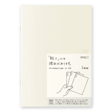 Midori | Set of 3 Notebooks MD Midori Notebook Light A5 Blank