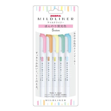 Zebra | Pack de Subrayadores Mildliner Pastel (Nuevo Packaging)