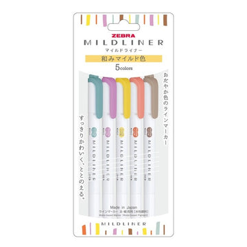 zebras | Mildliner Warm Highlighter Pack (New Packaging)