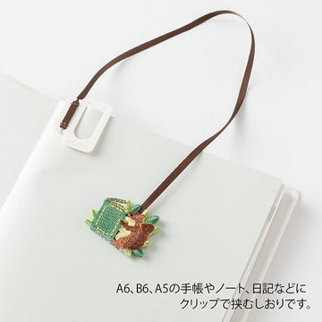 Midori | Squirrel Embroidery Bookmark Clip