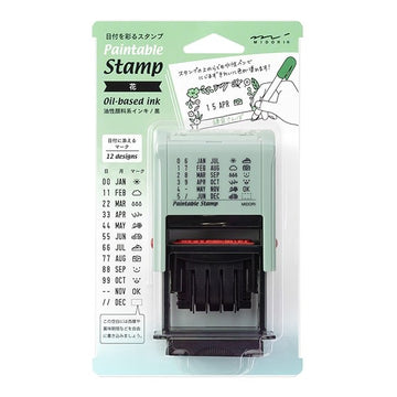 Midori | Rotary Stamp with Date Flowers