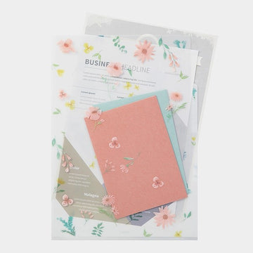 Midori | Portfolio of 3 Compartments A4 Flowers B