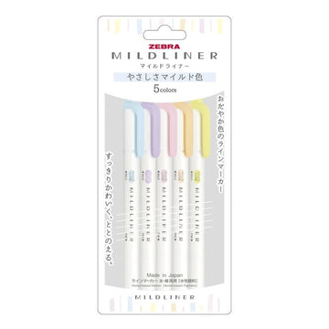 Zebra | Pack de Subrayadores Mildliner Gentle (Nuevos Colores)