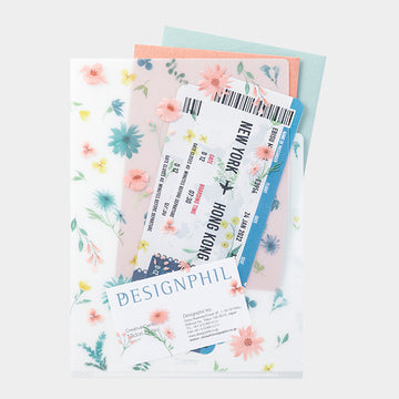 Midori | 3 Compartment Portfolio A5 Flowers B
