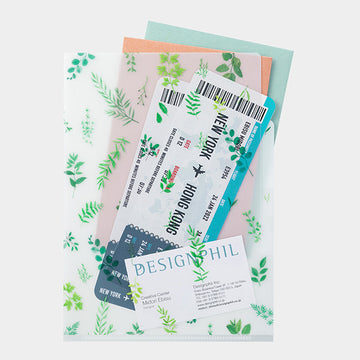 Midori | 3 Compartment Portfolio A5 Leaves