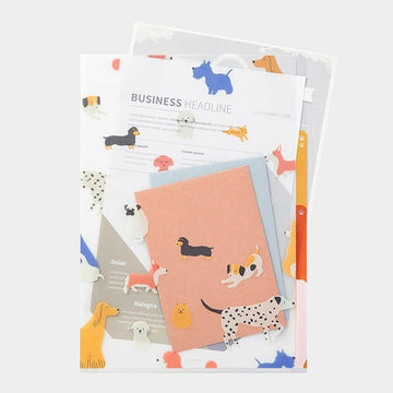 Midori | A4 Dog 3 Compartment Portfolio