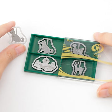 Midori | Metal Clips Etching Japanese Animals