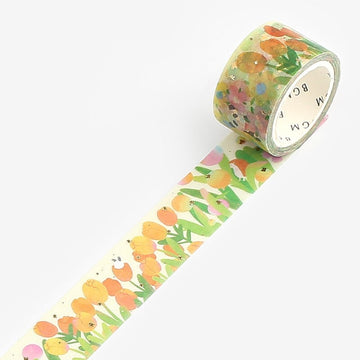 BGM | Foil Little World Tulip Garden Washi Tape