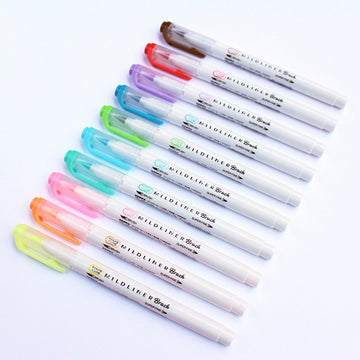 zebras | Brush Mildliner Brush Pens