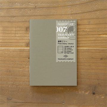 Traveler's Company | Recambio Passport 007 Planificador Semanal
