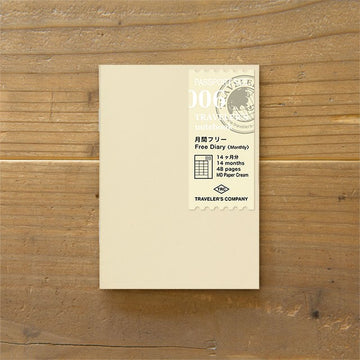 Traveler's Company | Refill Passport 006 Monthly Planner