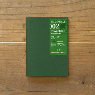 Traveler's Company | Recambio Passport 002 Cuaderno Cuadros