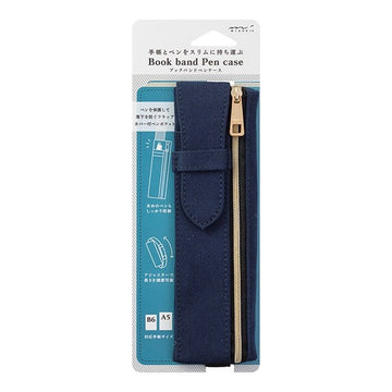 Midori | Estuche Book Band B6 - A5 Azul Marino