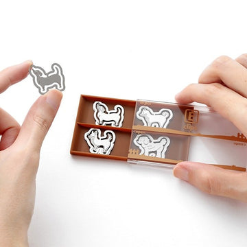 Midori | Metallic Clips Etching Dogs