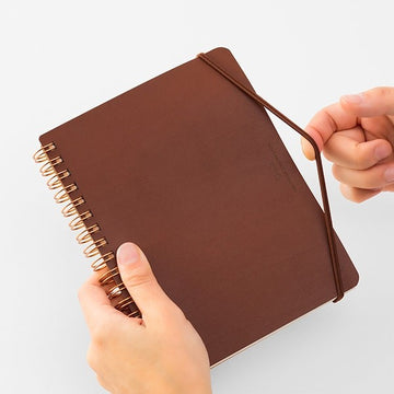 Midori | WM Grain B6 Brown Ring Notebook