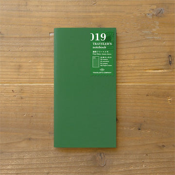 Traveler's Company | Regular Refill 019 Weekly Planner + Notes