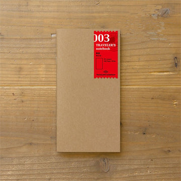 Traveler's Company | Regular Refill 003 Plain Notebook