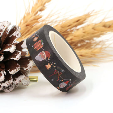 MZW | Foil Black Christmas Washi Tape