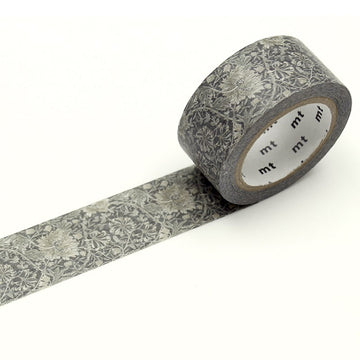 MT Masking Tape | Morris & Co. Pure Honeysuckle Tullip Black Ink Washi Tape