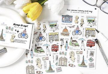 Infeel.me | Four Seasons Seenery and Song Walking in The Distance Stickers