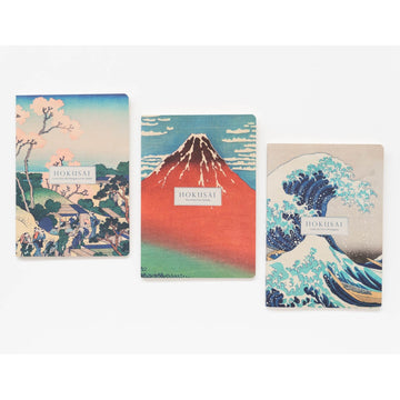 Kokonote | Pack of 3 A5 Hokusai Notebooks