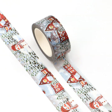 MZW | Silver Snowman Washi Tape