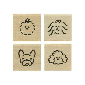 Kodomo No Kao | Set de 4 Sellos Journal Club Dogs