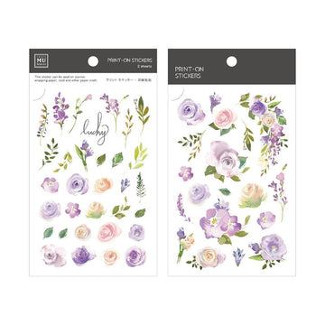 MU LifeStyle | Pegatinas Transferibles 071 Lilac Purple Rose