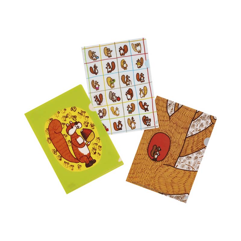 Hobonichi | Set de 2 Portafolios A6 100%ORANGE (Squirrel’s Moving Day)
