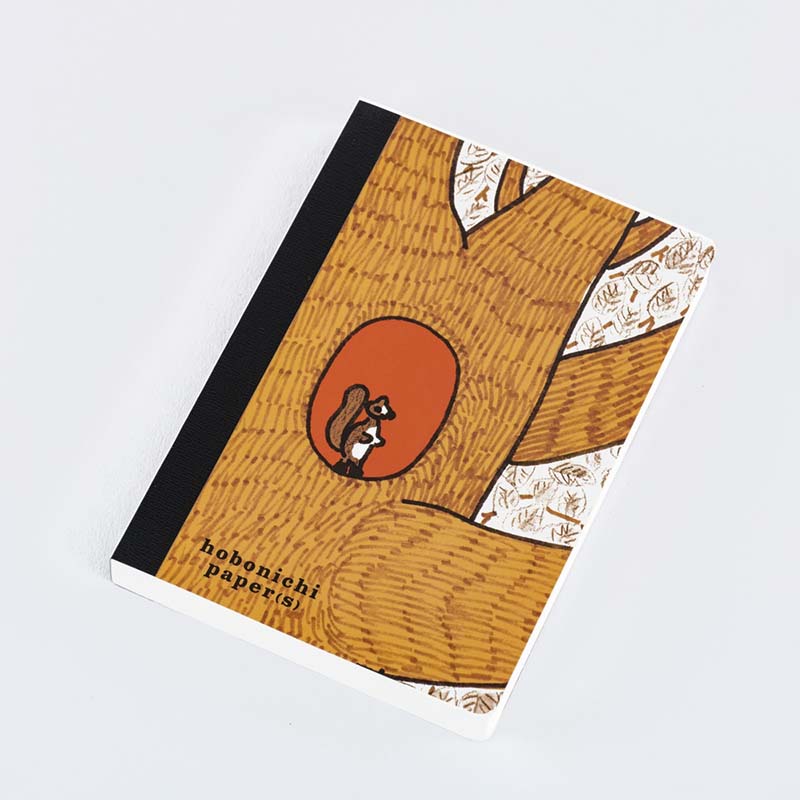 Hobonichi | Bloc De Notas Hobonichi Papers 100%ORANGE: Squirrel Appears
