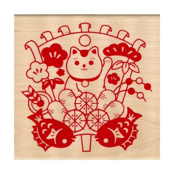 Kodomo No Kao | Sello New Year Maneki Neko