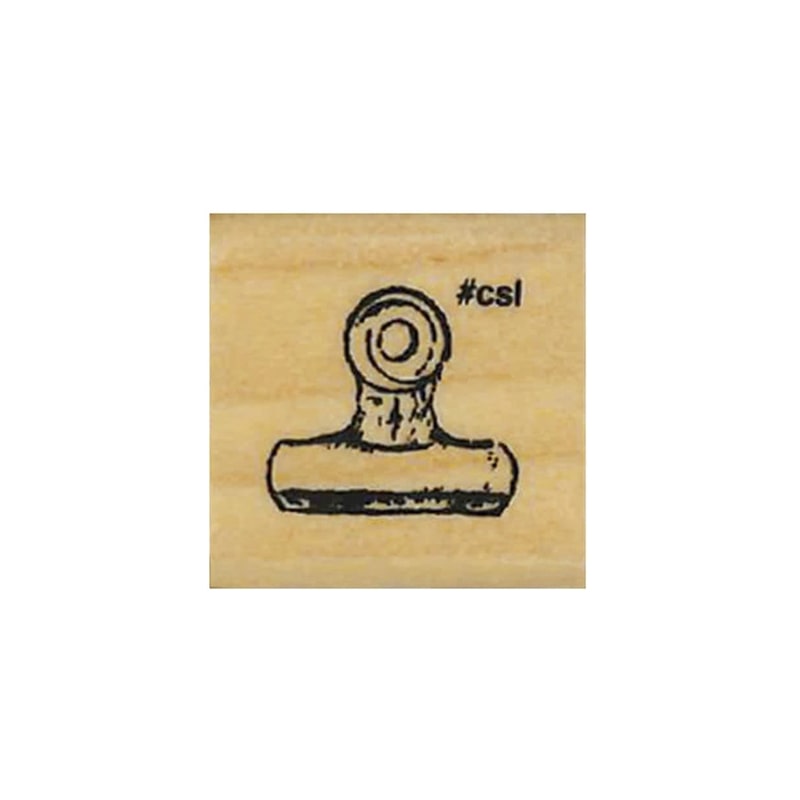 Kodomo No Kao | Sello Mini I Love Stamp Binder Clip
