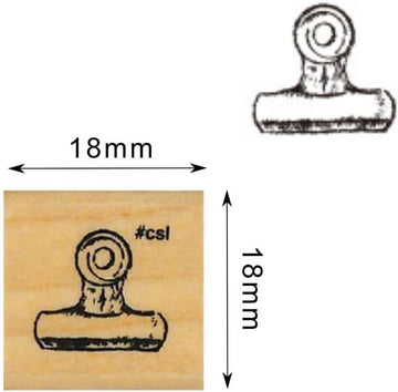 Kodomo No Kao | Sello Mini I Love Stamp Binder Clip