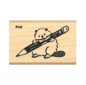 Kodomo No Kao | Sello I Love Stamp Beaver Pencil