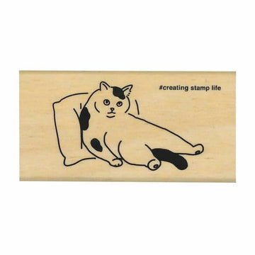 Kodomo No Kao | Sello I Love Stamp Cat Cushion