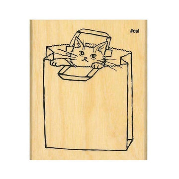 Kodomo No Kao | Sello I Love Stamp Paper Bag Cat
